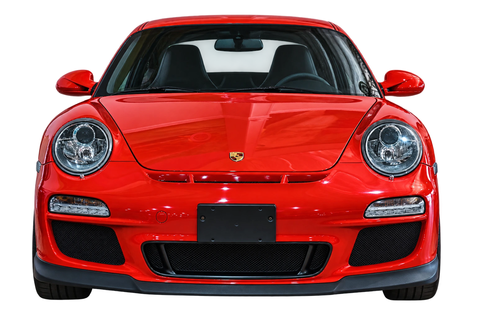 Porsche 911 GT3 rojo al centro