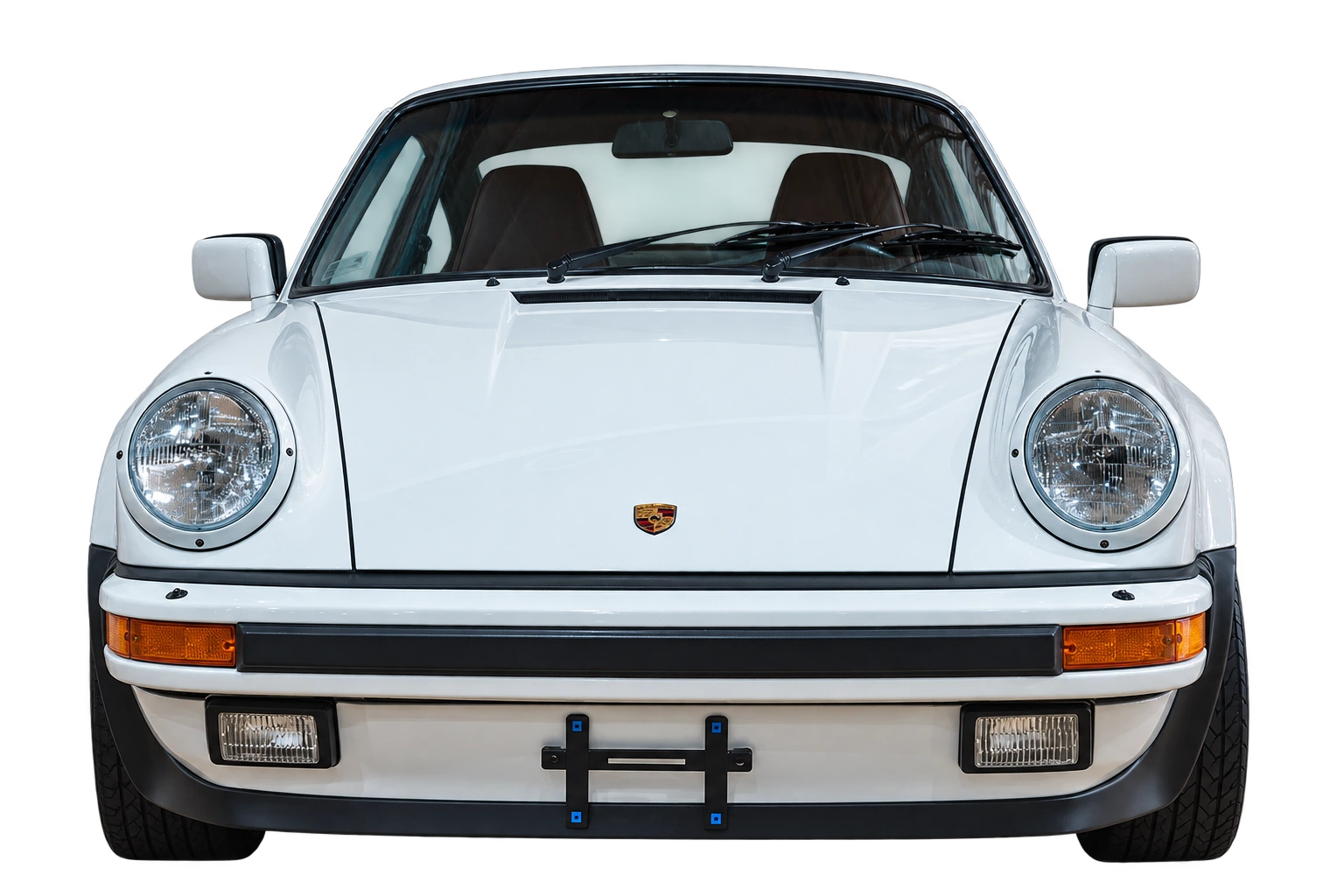 Porsche 911 Turbo blanco a la derecha