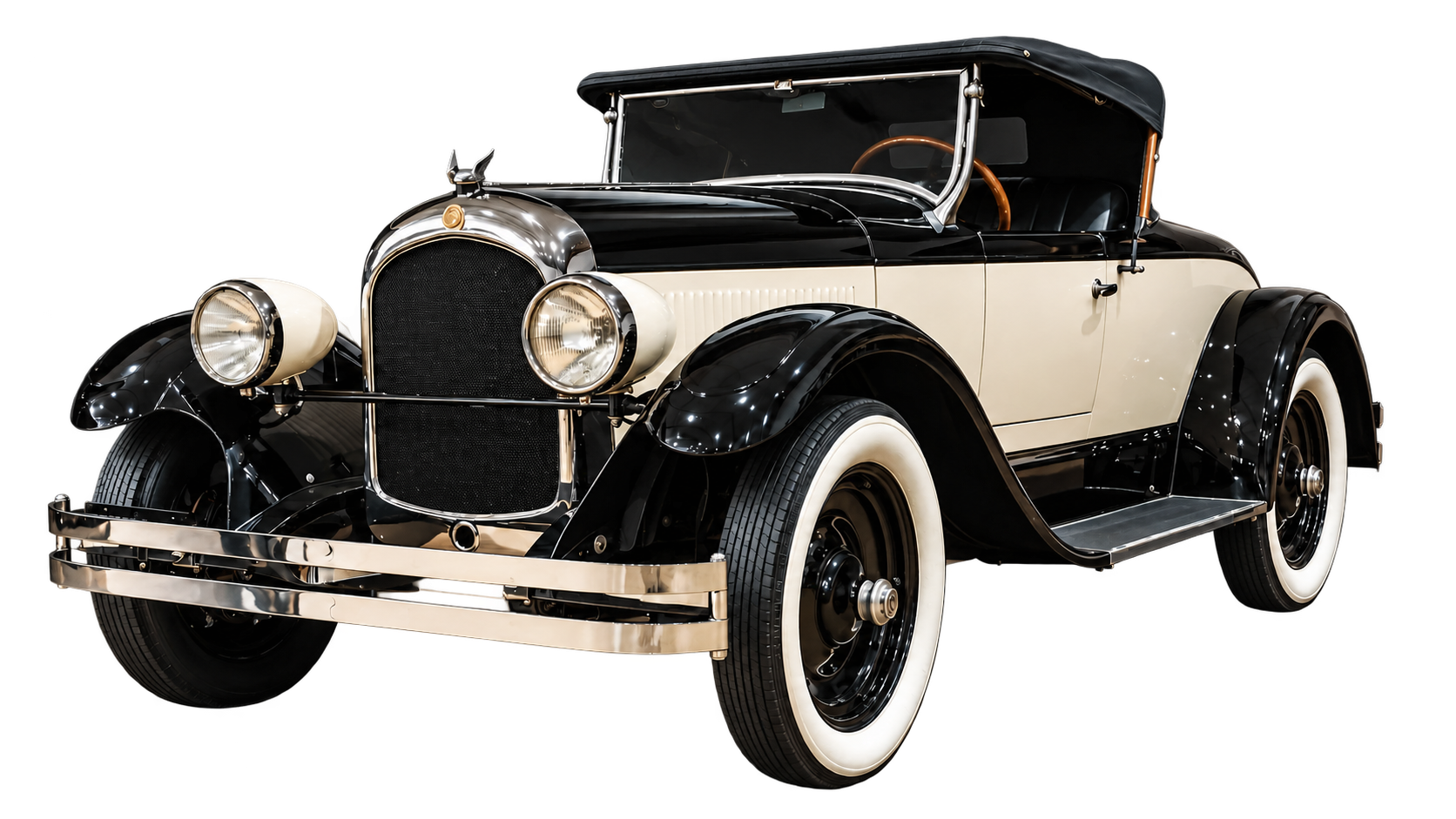 Chrysler Roadster clásico bitono a la izquierda